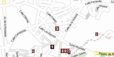 Fundación Picasso Stadtplan